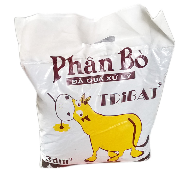 Phân bò đã qua xử lý Tribat 10dm3 ( 1 túi khoảng 3kg)