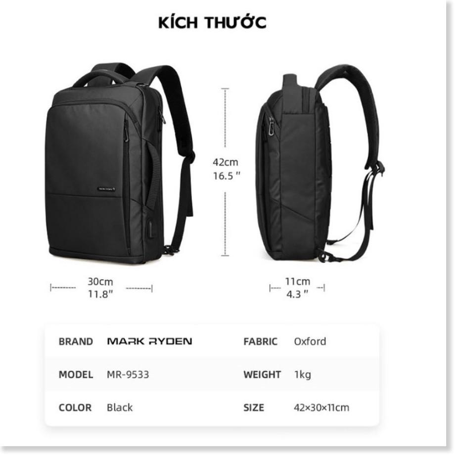 Balo đựng laptop kiêm cặp xách tay 2in1 thông minh Mark Ryden MOCHILA