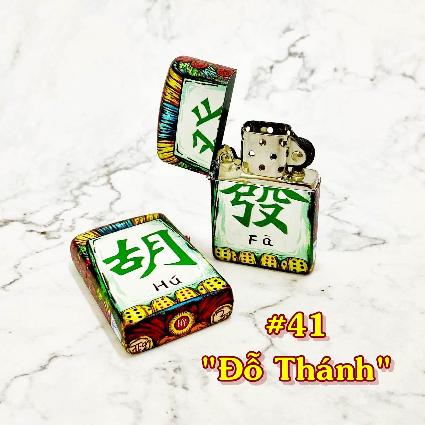 Hột Quẹt Bật Lửa phiên bản nhật hình chữ "Đỗ Thánh" H41 - xài xăng