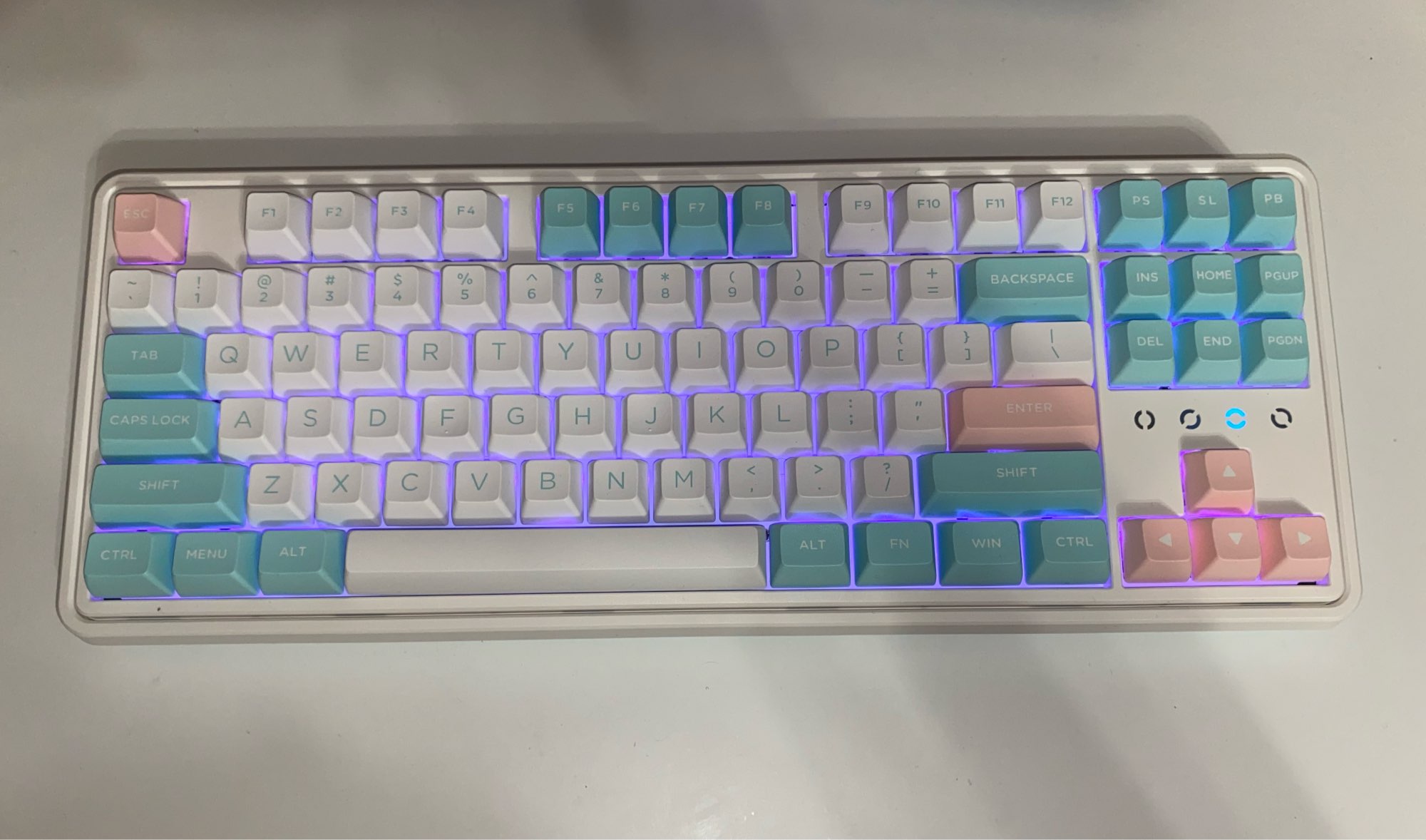 Bàn phím máy tính FL-Esports CMK87SAM Mashmallow 3 Mode _Mới, hàng chính hãng