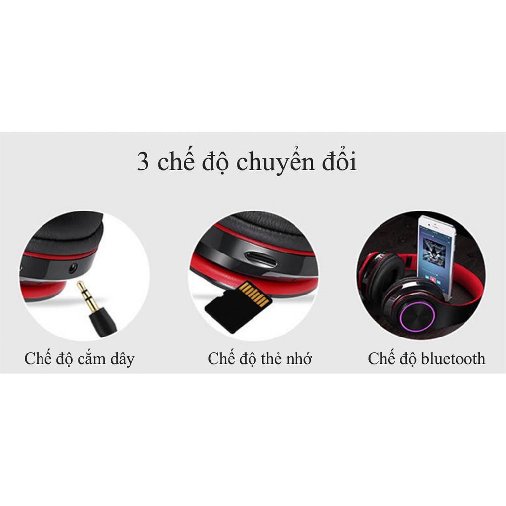 Tai nghe Bluetooth️️Tai nghe chup tai hỗ trợ thẻ nhớ, pass mạnh - Tai nghe không dây B3.9 Tai nghe thế hệ mới