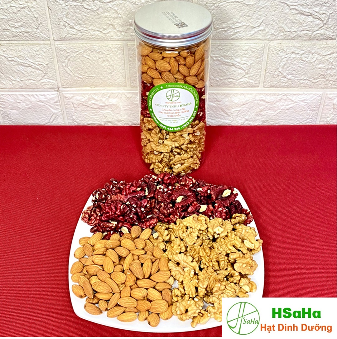 Mix Hạt Dinh Dưỡng Tách Vỏ 3 Loại Nhập Khẩu Mỹ HSaHa