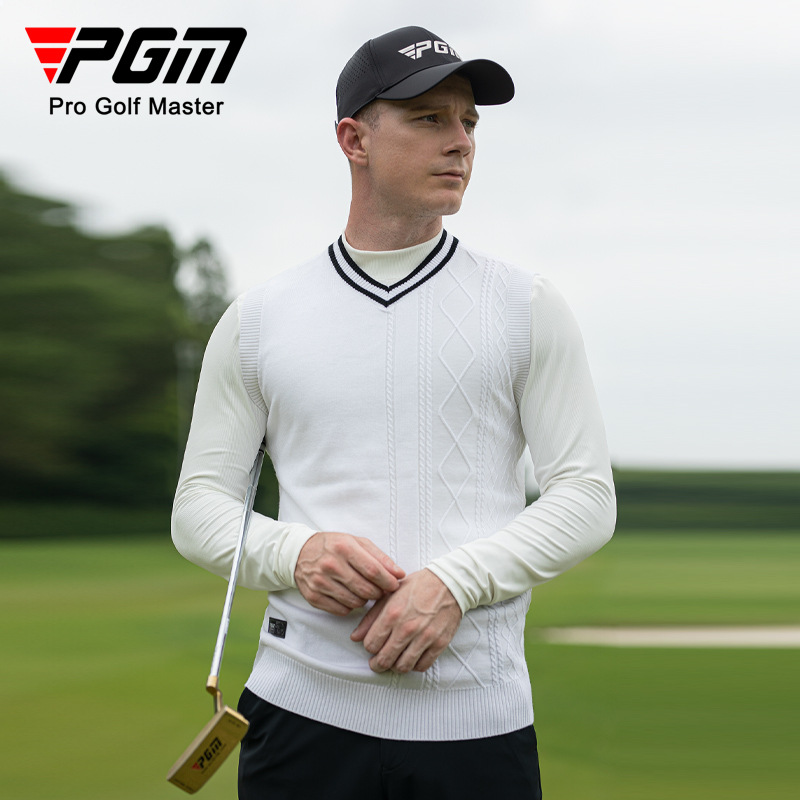 Áo golf gile len PGM cho nam CH525 - Áo golf gile nam chất len mềm mại, giữ nhiệt tốt