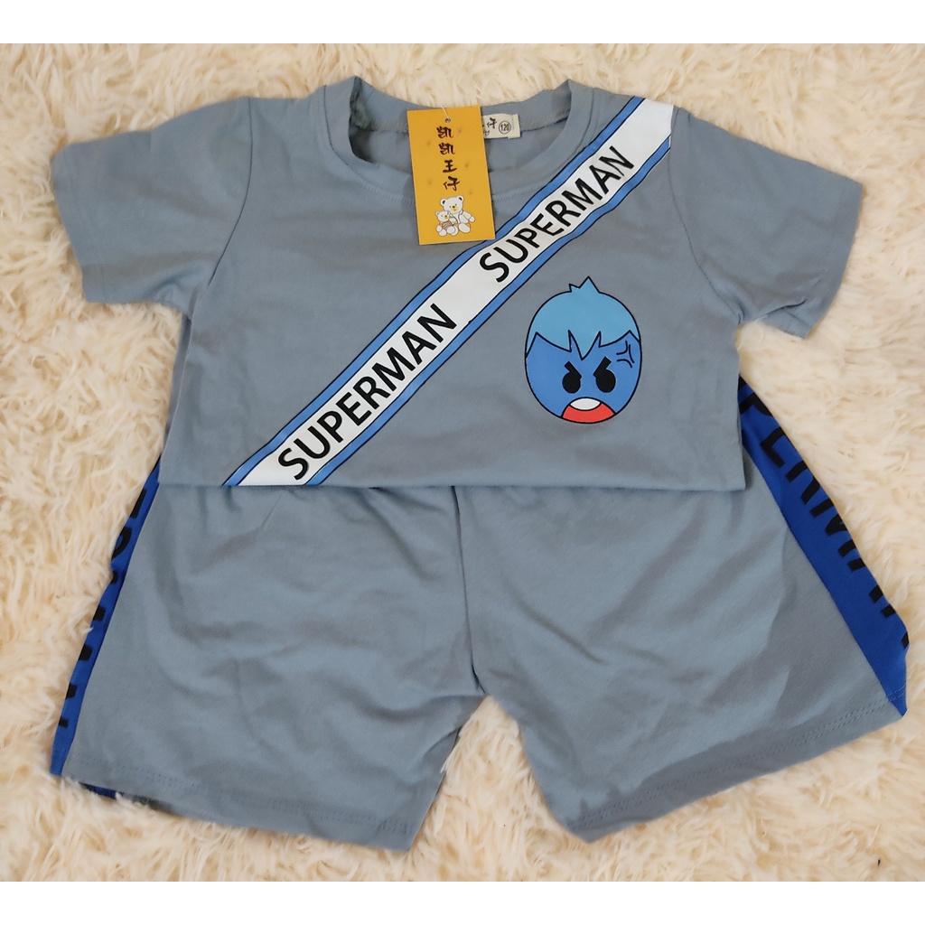 bộ superman cho bé trai chất liệu cotton