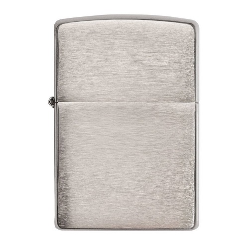 Combo 4 sản phẩm : Bật lửa Zippo Armor Brushed Chrome 162+Xăng+Đá+Bấc