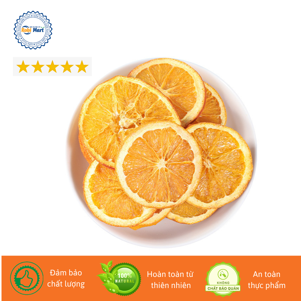 Cam mỹ thái lát sấy lạnh robimart gói 20g