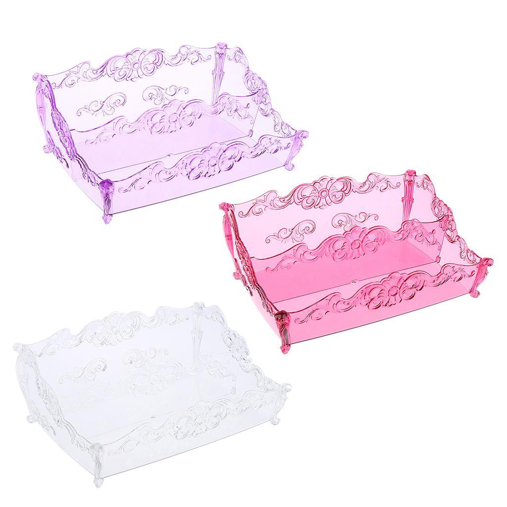 Pro Cosmetic Storage Makeup Holder Display Rack 2 Large Slots Transparent