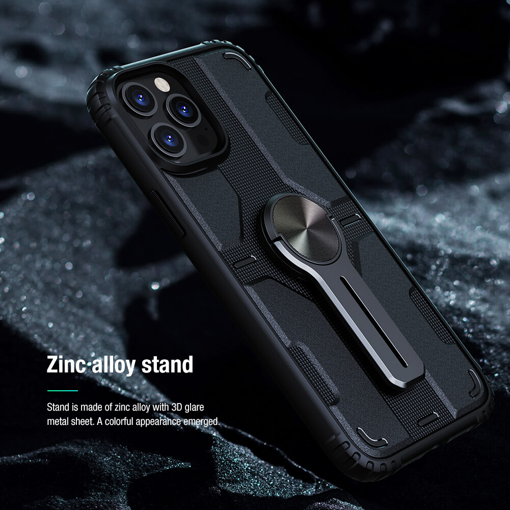Ốp lưng chống sốc cho iPhone 12 Pro Max 6.7 inch chống sốc kiêm giá đỡ hiệu Nillkin Medley chống sốc cực tốt, chất liệu cao cấp, kiêm giá đỡ cho điện thoại - hàng chính hãng