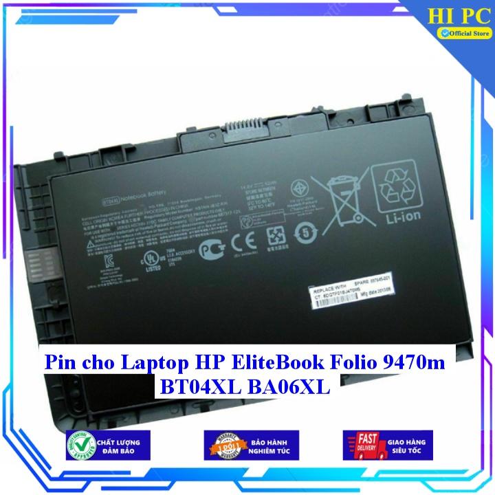 Pin cho Laptop HP EliteBook Folio 9470m BT04XL BA06XL - Hàng Nhập Khẩu