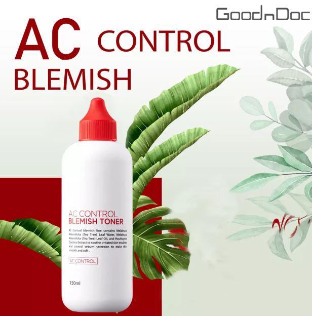 Hình ảnh Nước hoa hồng GoodnDoc Ac Control Blemish Toner – Dành cho da mụn và da nám