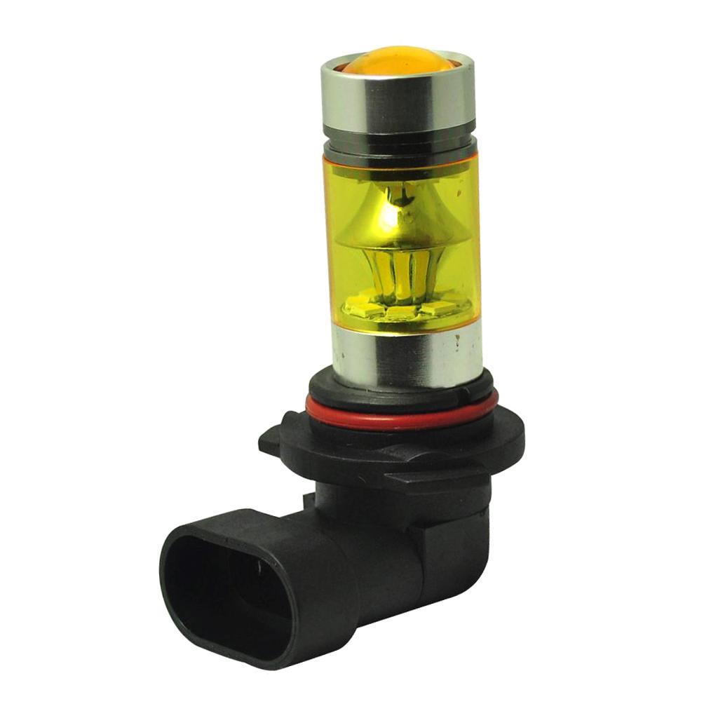 2x Mini Car H11 H8 LED 4300K Yellow 2323 Projector Fog Driving Light Bulb