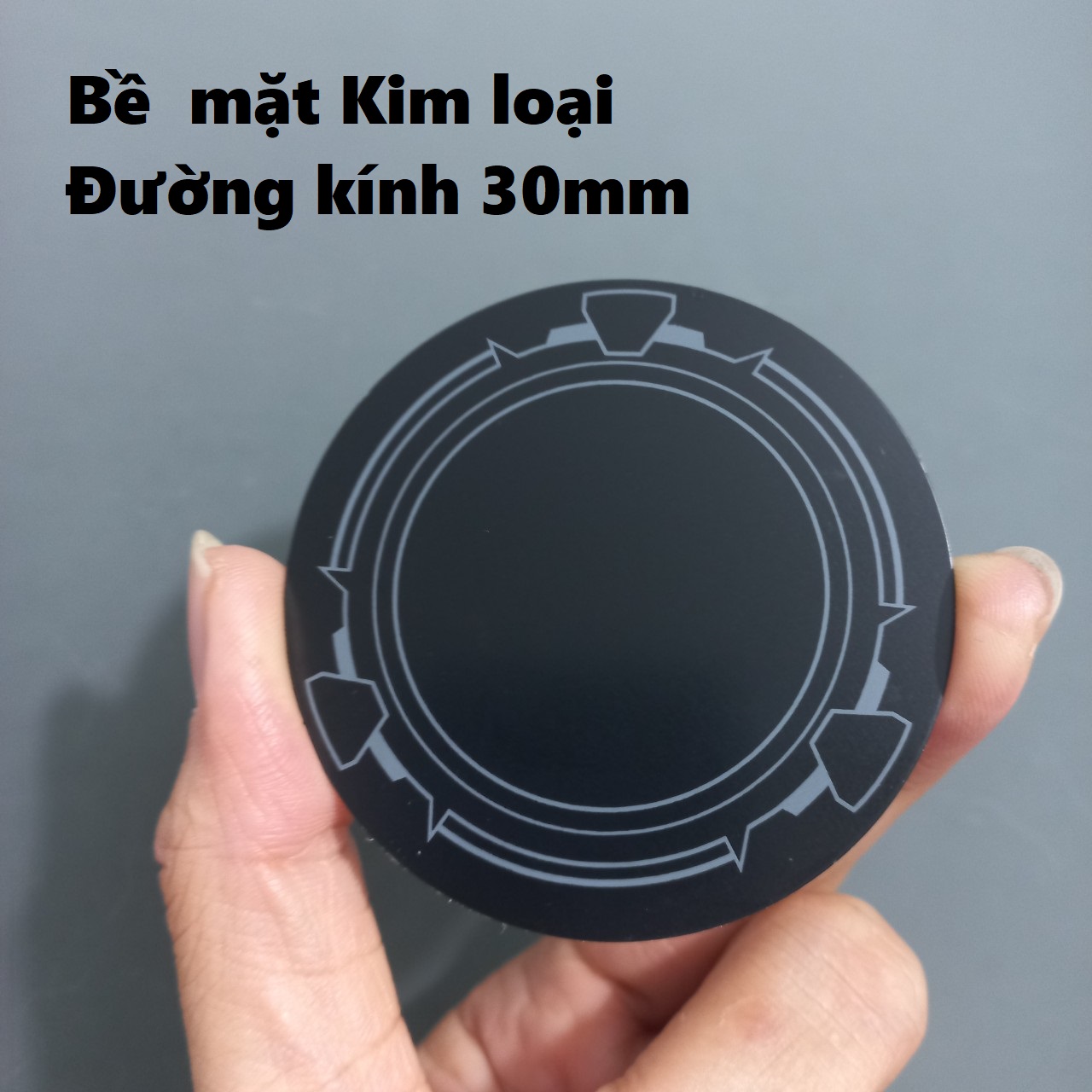 Miếng kim loại dán lưng điện thoại để dùng với sò lạnh nam châm hay giá đỡ nam châm