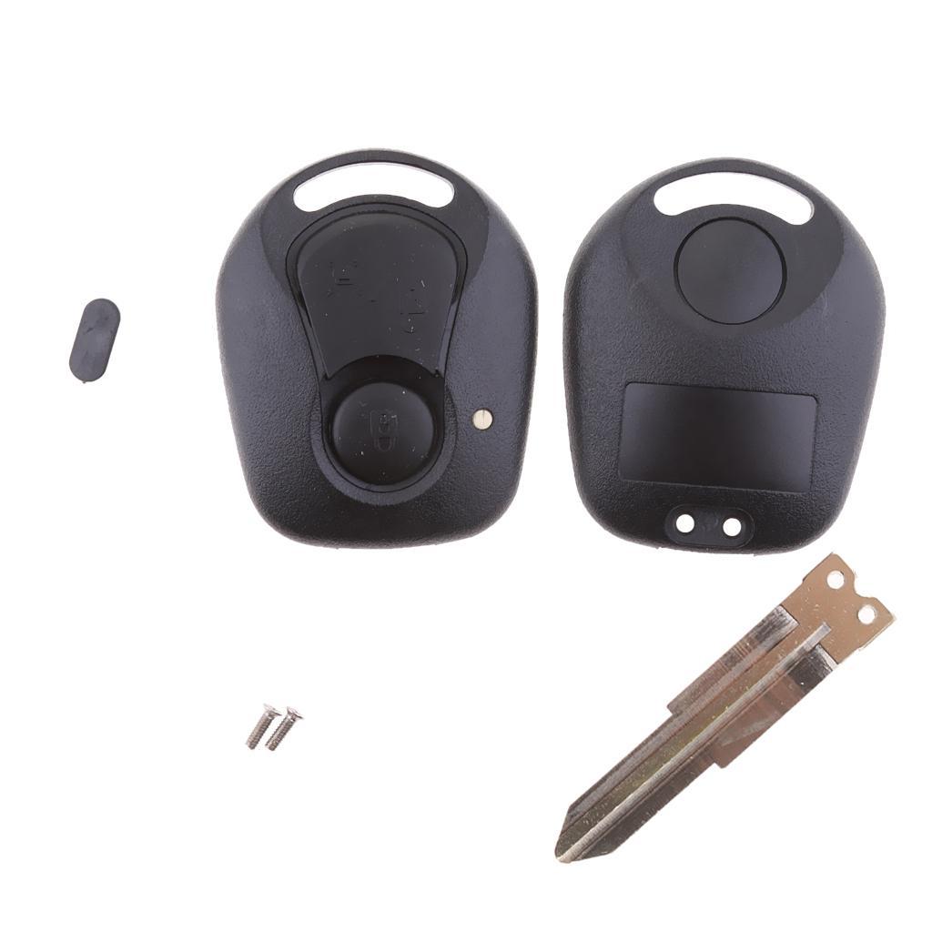 Two Car Remote Key Case Cover Fob 2 Buttons Replacement Black
