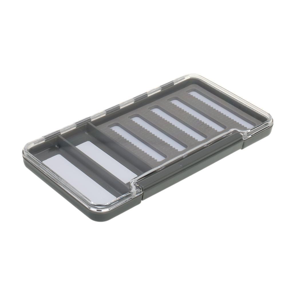 Clear Fly Box Foam Insert Hooks Compartment Fishing Tackle Storage Box