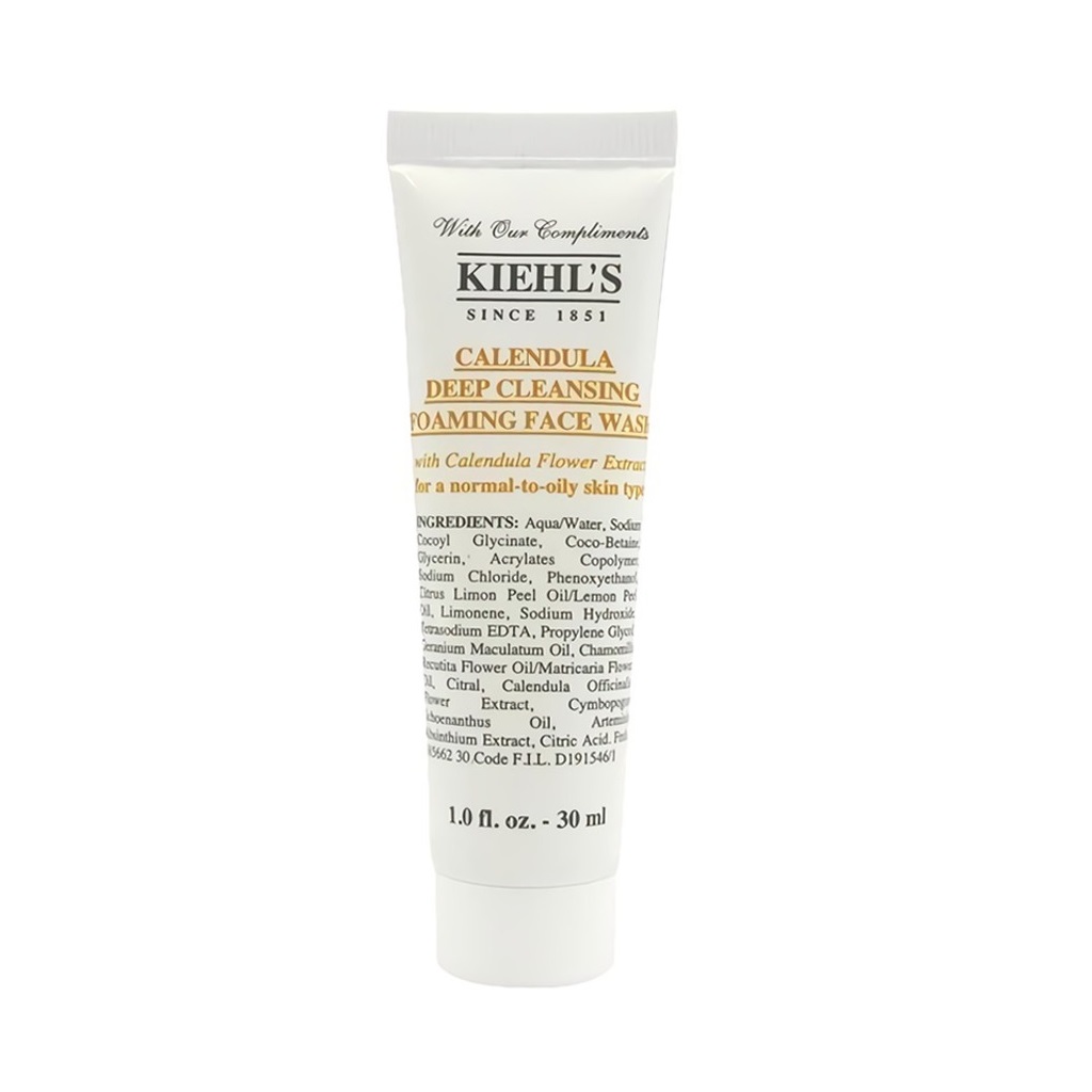 Kiehl's Calendula Deep Cleansing Foaming Face Wash – Gel Rửa Mặt Chiết Xuất Hoa Cúc 30ml