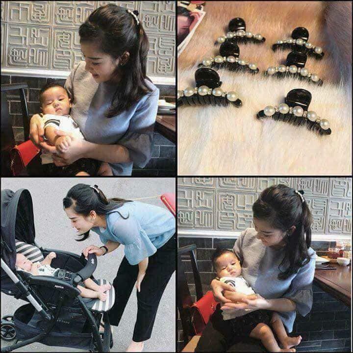 Kẹp tóc ngọc trai cho bạn gái