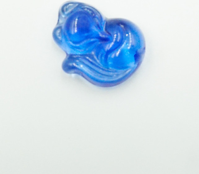 Mặt dây Hồ Ly thân thiện đá Topaz xanh dương Tình Duyên - mạng Thủy
