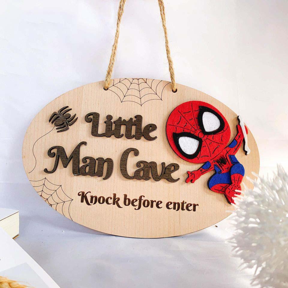 Bảng gỗ Người Nhện Spider Man (bảng gỗ trang trí