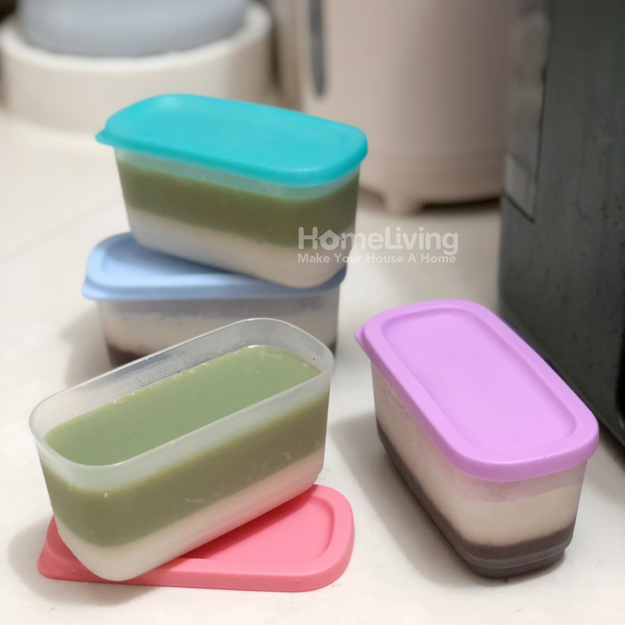 Bộ Trữ Khô & Mát Tupperware Mini Cubix Rectangular 250ml Set 4