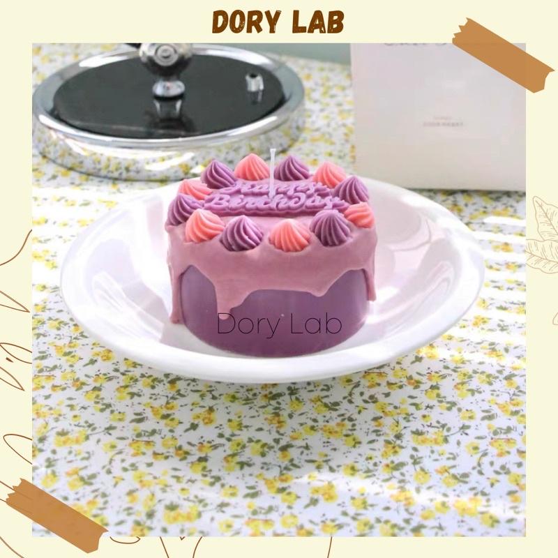 Nến Thơm Bánh Kem HPBD Nhiều Màu Sắc Hàn Quốc, Quà Tặng Độc Đáo - Dory Lab