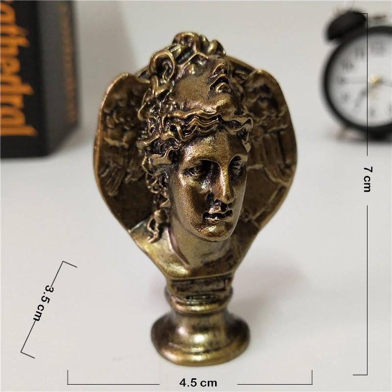 18 Đầu tượng bán thân mini trang trí phong cách vintage màu đồng cổ