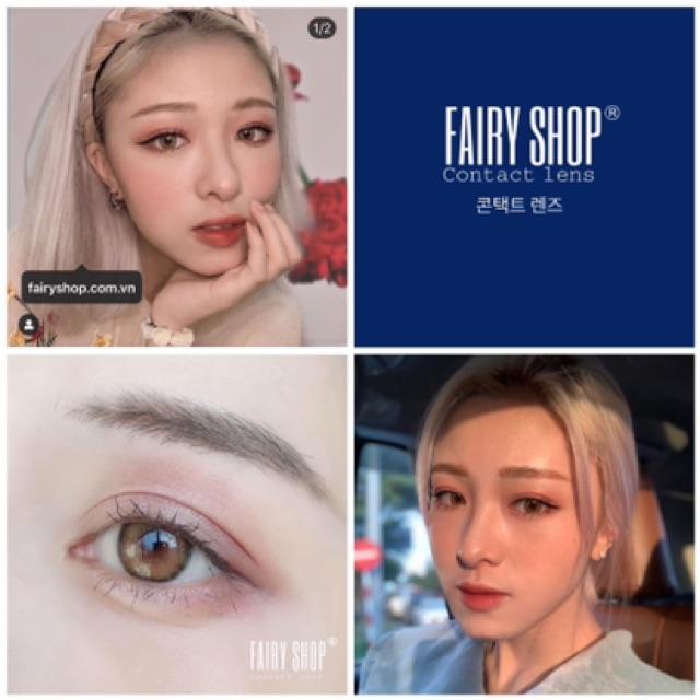 Kính Áp kính tròng cao cấp Bassia Brown Lens 14.0mm - FAIRY SHOP CONTACT LENS độ 0 đến 6