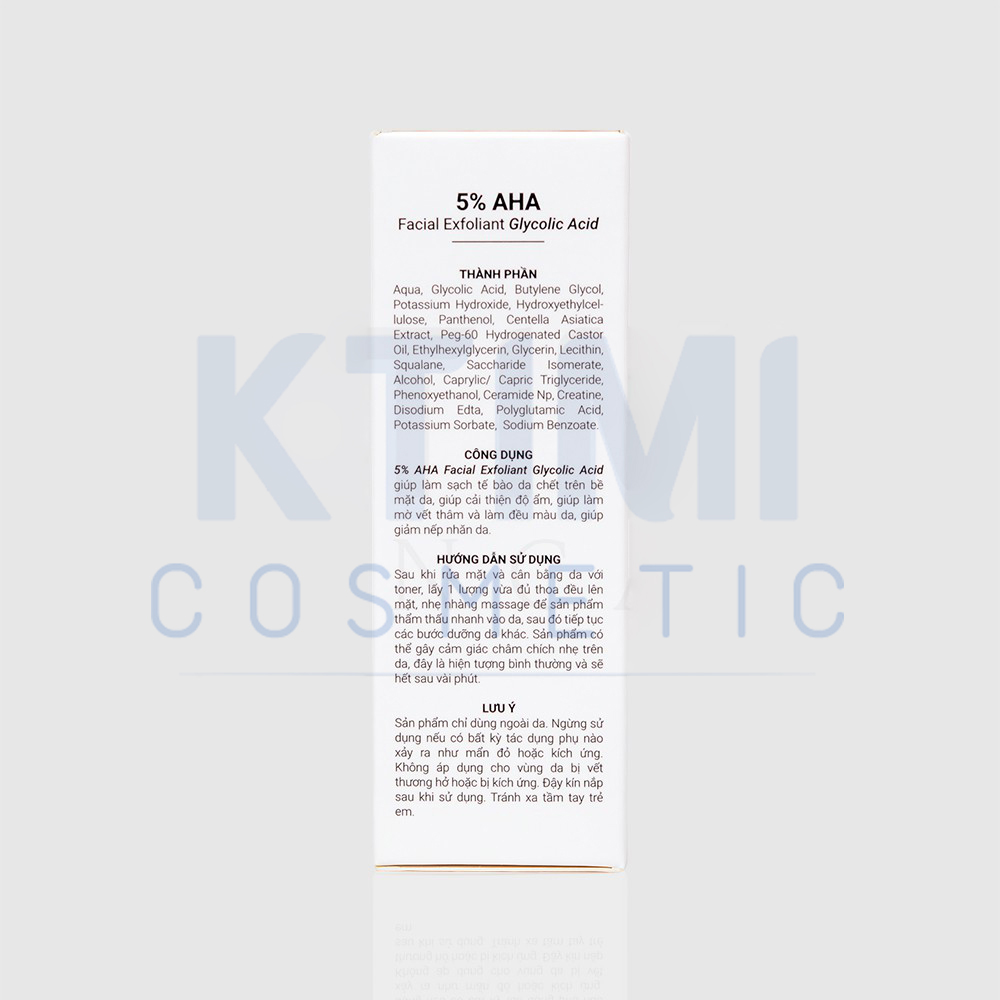 KTIMI 5% AHA Facial Exfoliant Glycolic Acid - Serum Tẩy Tế Bào Chết Ktimi