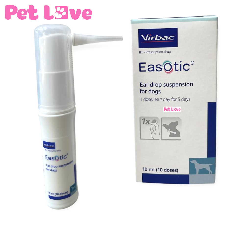 Hỗn dịch nhỏ viêm tai cho chó Virbac Easotic (chai 10ml)