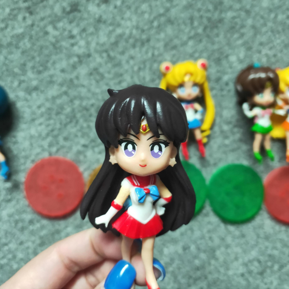Bộ 05 Mô hình Thủy thủ Mặt Trăng - Sailor Moon cao 8.5 cm