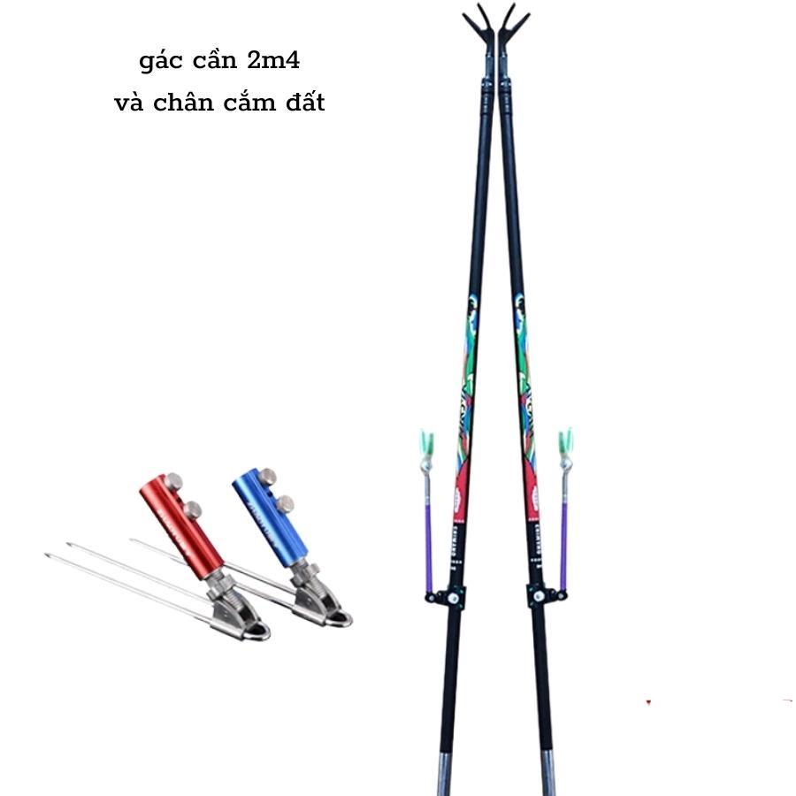 Gác cần câu đài chống cần câu đài PKT-21 carbon cao cấp chất lượng giá rẻ  câu đơn câu tay phụ kiên  AK FISHING