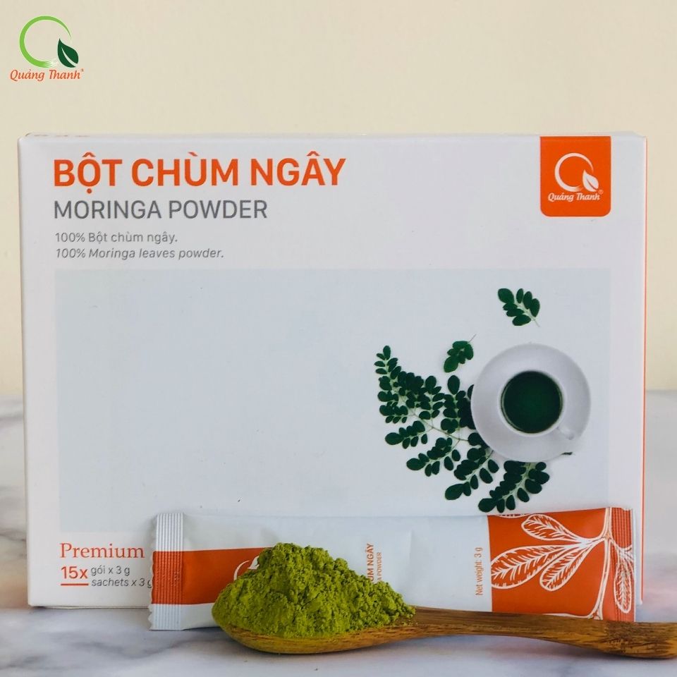 Bột Chùm Ngây Sấy Lạnh Nguyên Chất - Bột dinh dưỡng ăn dặm cho bé, tăng cường sức khỏe - Hộp 45g