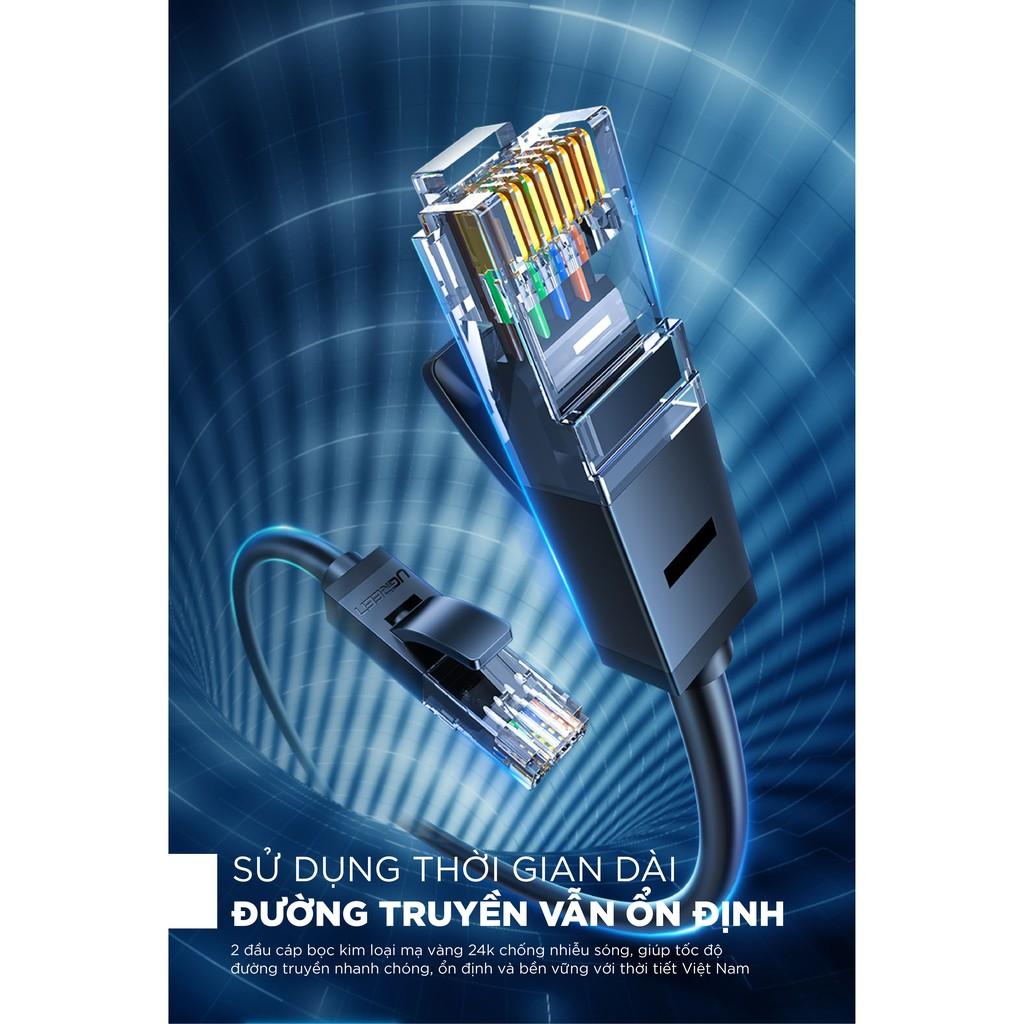 Hình ảnh Cáp mạng Cat6 aluminum dạng dẹt/tròn UGREEN NW102 - Hàng chính hãng