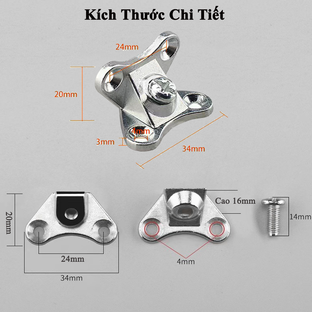 Bát Giá Đỡ Ke Góc Vuông KUNBE Sử Dụng Ke Đỡ Kệ Tủ Nội Thất Giúp Tháo Lắp Dễ Dàng
