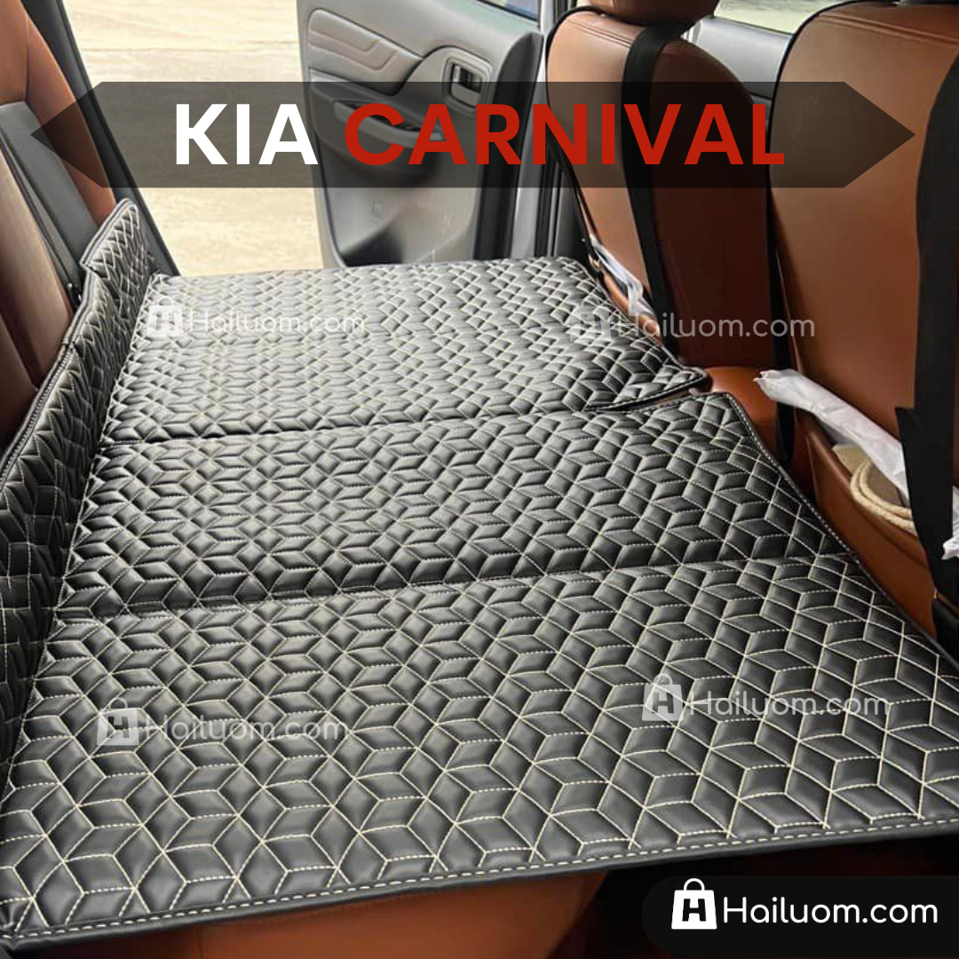 Đệm Nằm ô tô KIA CARNIVAL - Thiết kế 4 Khay Dọc Trợ Lực - Đệm không bơm như đệm hơi ô tô