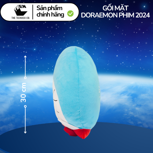 Gối mặt Doraemon Phim 2024, Gối ôm Sofa Doraemon đáng yêu, Quà tặng cho bé, Sản phẩm chính hãng, Phân phối bởi Teenbox