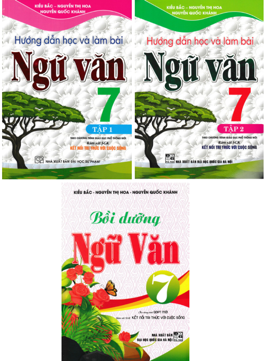 COMBO HƯỚNG DẪN HỌC VÀ LÀM BÀI NGỮ VĂN 7 + BỒI DƯỠNG NGỮ VĂN 7