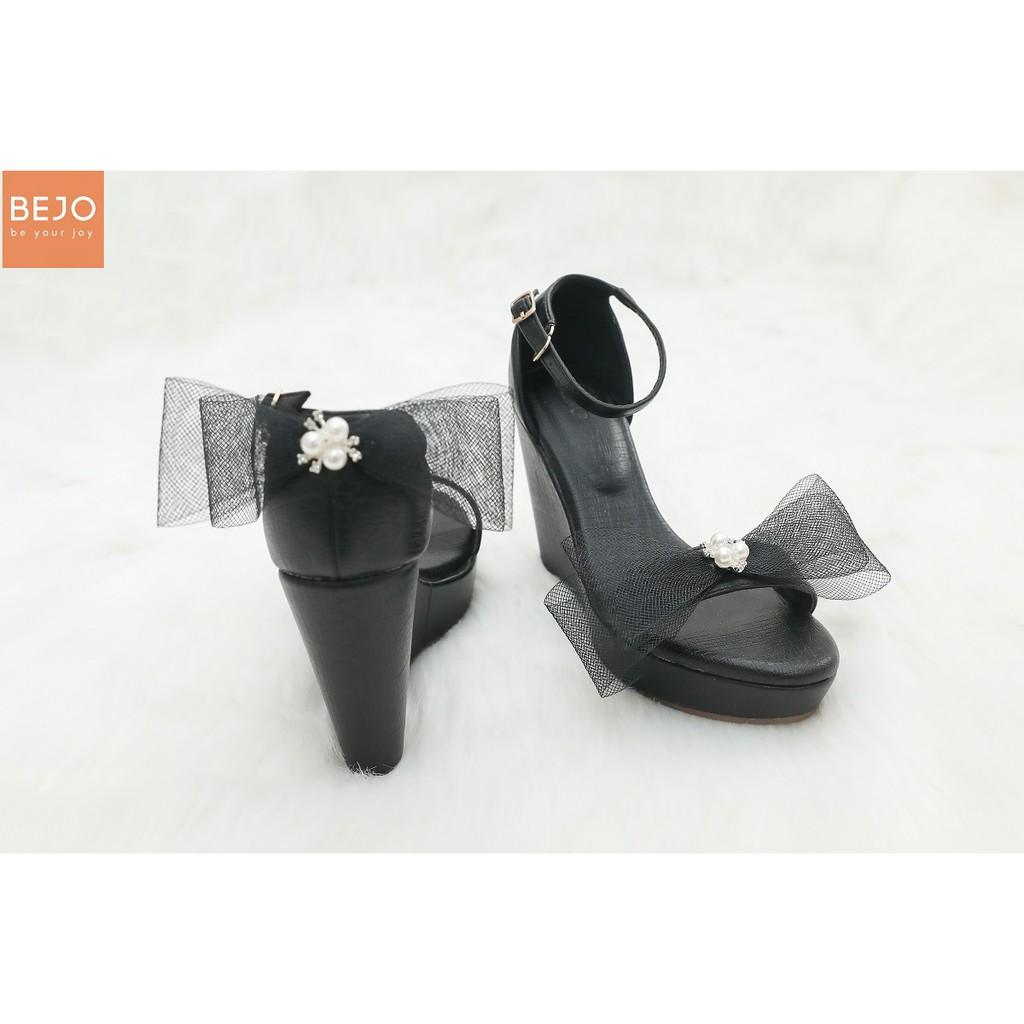 GIAFY CƯỚI - GIÀY CÔ DÂU BEJO W07 NƠ - WEDDING SHOES