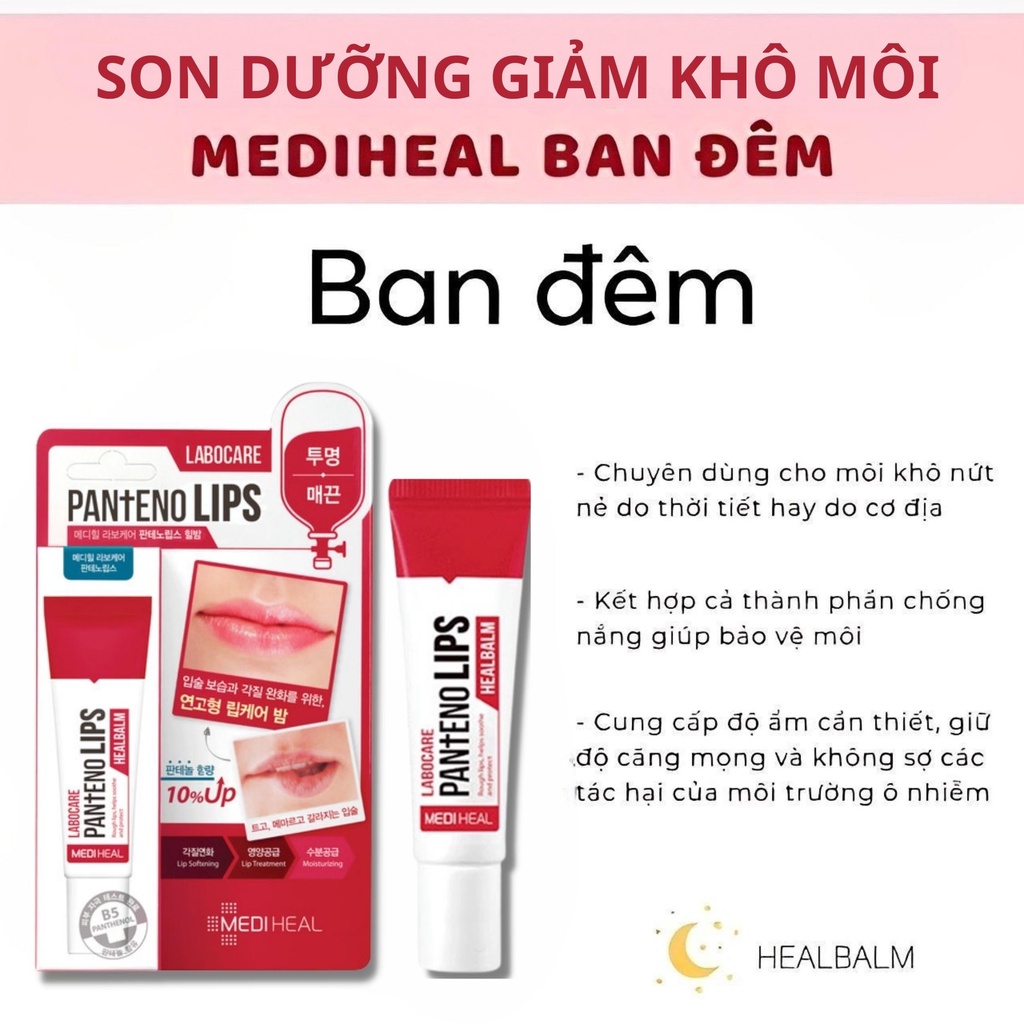 Son Dưỡng Môi Mediheal Tẩy Tế Bào Chết Labocare Pantenolips 10ml