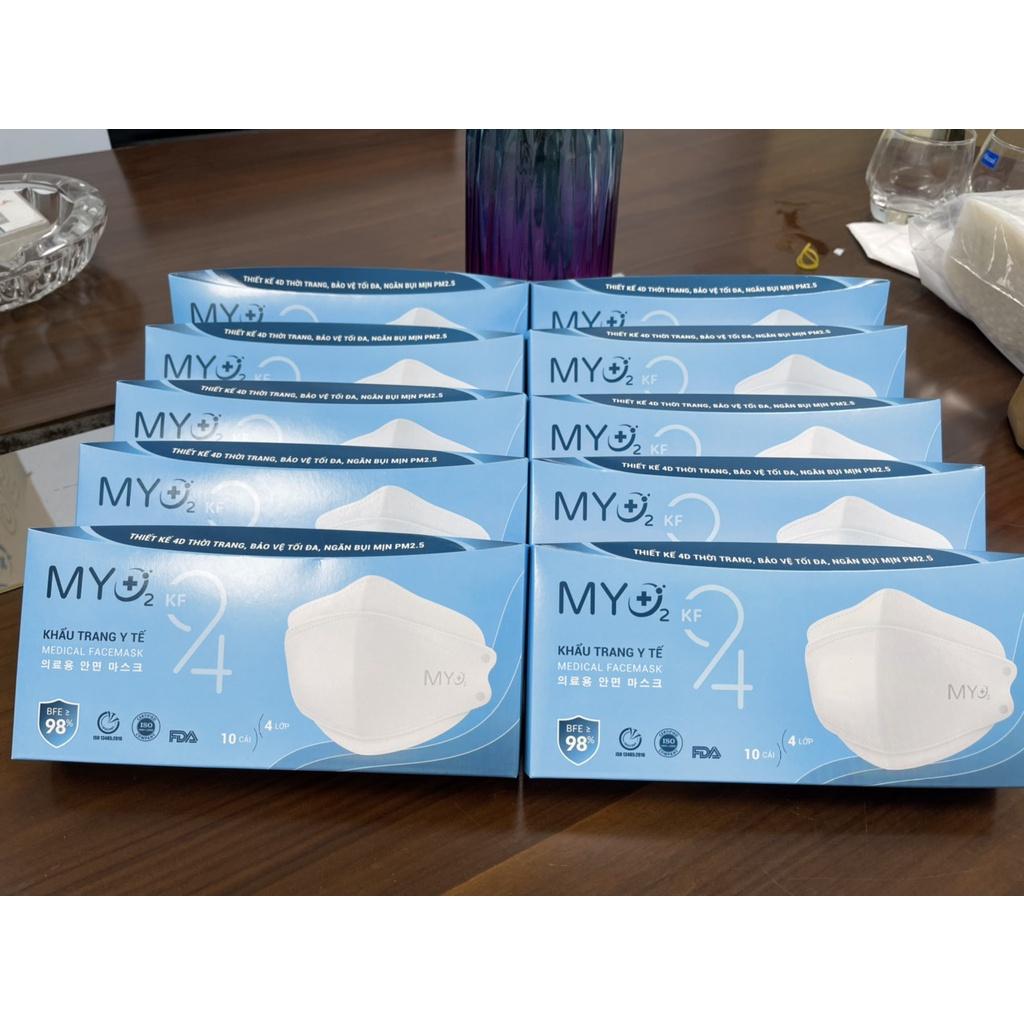 HỘP 10 KHẨU TRANG KF94 MY O2 - HỘP 10 KHẨU TRANG N95 MY O2 - HÀNG XUẤT KHẨU