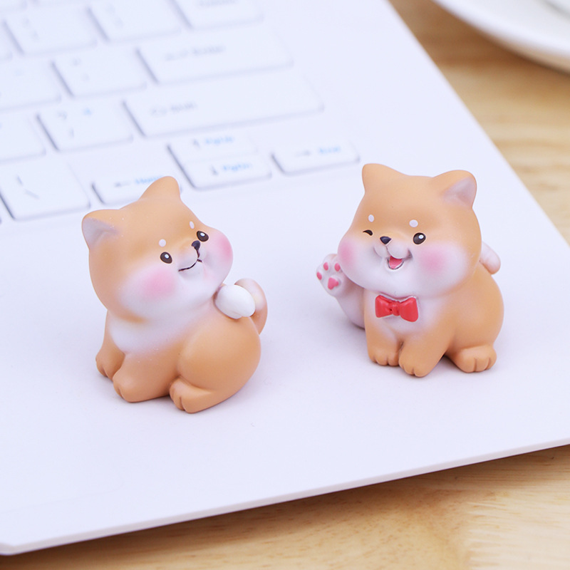 Bộ 04 chú Chó Vàng siêu mini siêu dễ thương