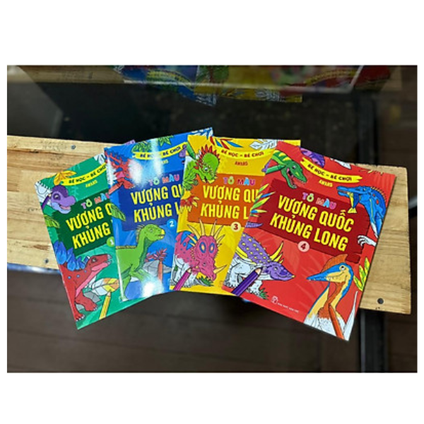 Bé học - bé chơi - Tô màu vương quốc khủng long