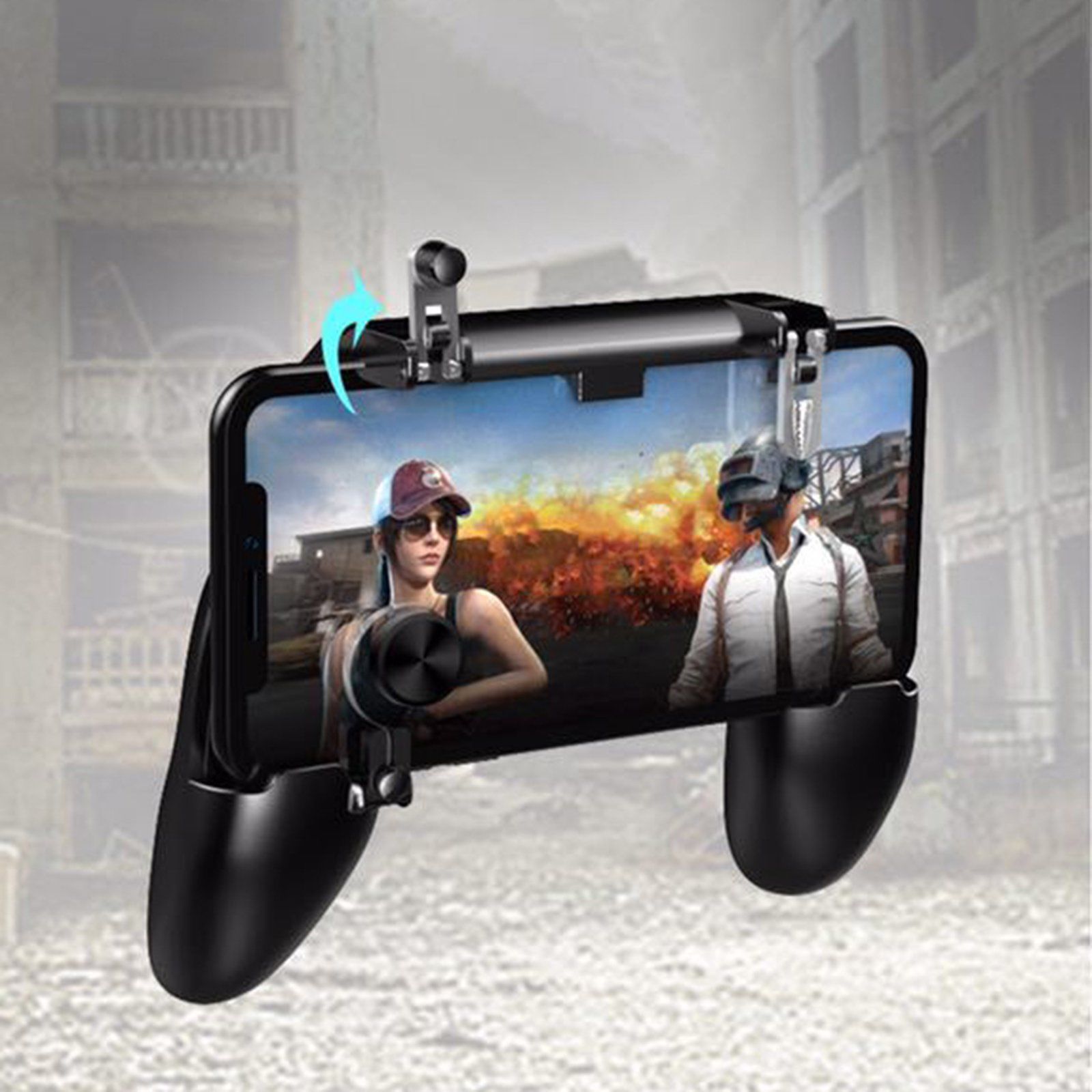 Bộ tay cầm 3in1 kèm nút di chuyển nút chơi game PUBG ROS Freefire W11+