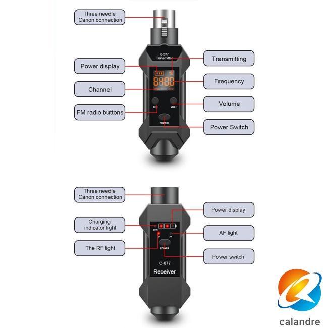 Bộ Chuyển Đổi Micro Không Dây Dynamic Micro Thu Phát Tín Hiệu Xlr Cho Mic Dynamic