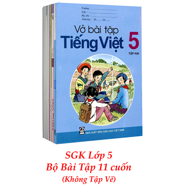 Sách Giáo Khoa Bộ Lớp 5 - Sách Bài Tập (Bộ 11 Cuốn) (2021)