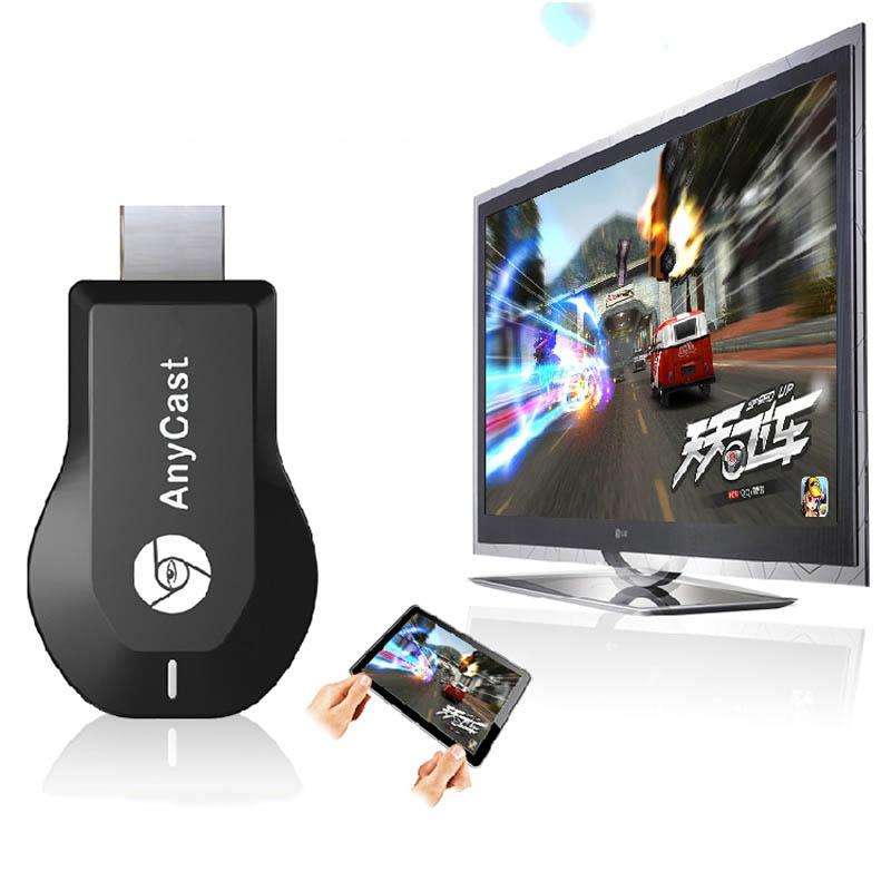 Thiết bị Kết nối điện thoại với tivi, HDMI không dây anycast M6 Plus tốc độ kết nối siêu nhanh, đường truyền ổn định, Hàng chính hãng