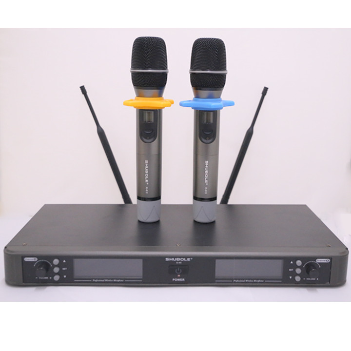 Đầu Thu Karaoke Không Dây Shubole K-9II + 2 Micro Không Dây UHF Chính Hãng