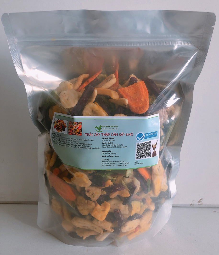 Trái cây sấy khô thập cẩm đà lạt (500gr)