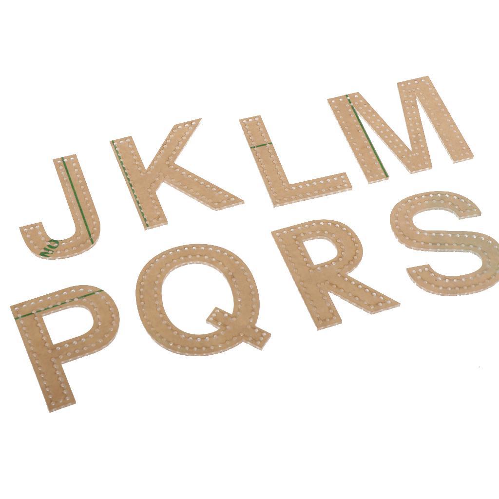 26 Pieces/Set DIY Leather Craft Clear Acrylic Pendant Stencil Template