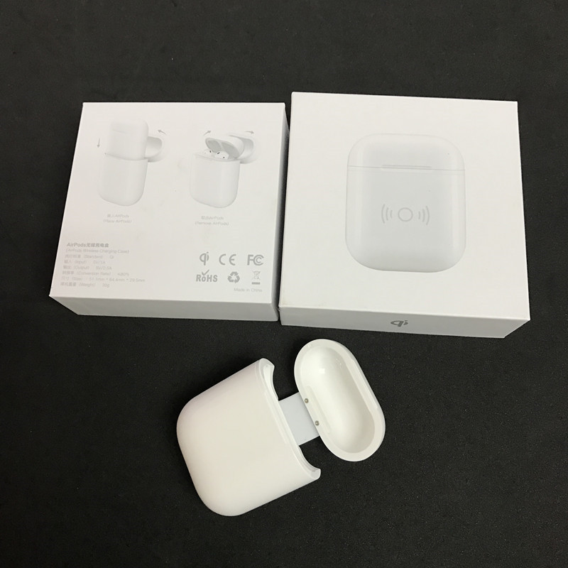 Hộp Đựng  Tích Hợp Sạc Không Dây Cho Tai Nghe Bluetooth Airpods