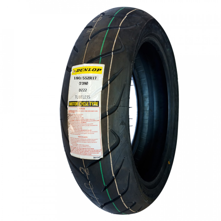 Lốp xe phân khối lớn Dunlop D222 Sportmax cỡ 180/55ZR17 M/C T/L 73W